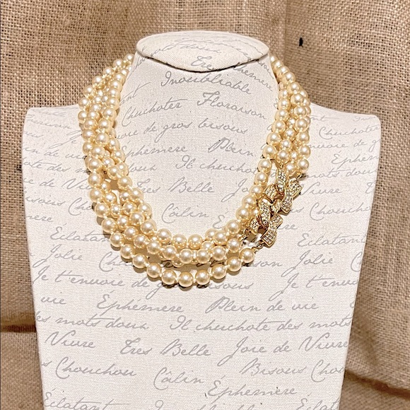 Kenneth Jay Lane Jewelry - “KJL” Pearl Necklace